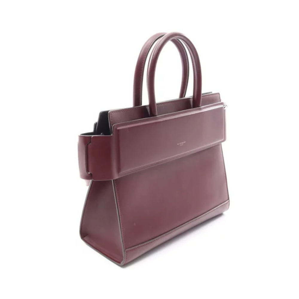 Givenchy Horizon Bordeaux Purple Handbag Leather Purple